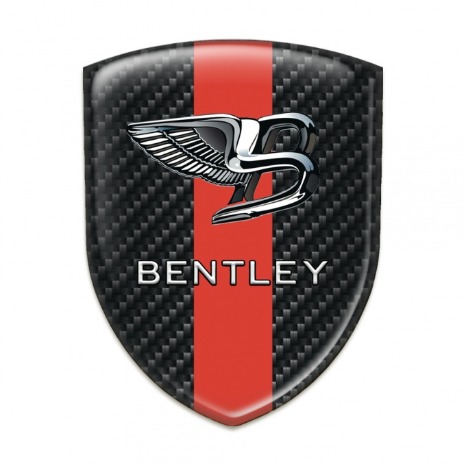 Bentley Auto Emblem Black carbon wuith Red Tape edition 