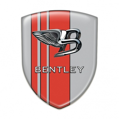 Bentley Silicone Emblem Gray Red Version 