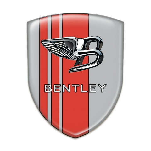 Bentley Silicone Emblem Gray Red Version 