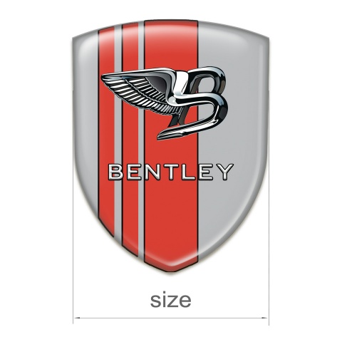 Bentley Silicone Emblem Gray Red Version 