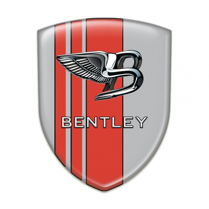 Bentley Silicone Emblem Gray Red Version 