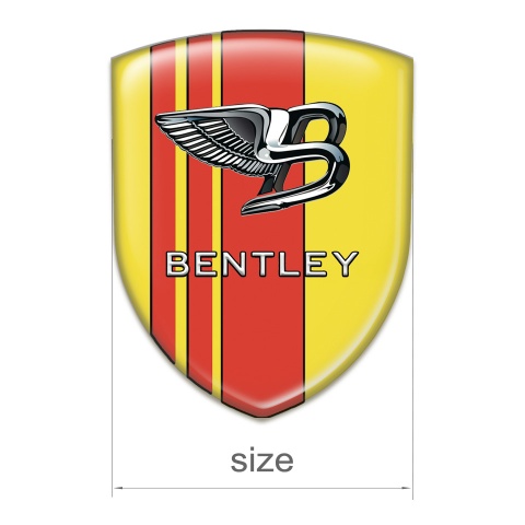 Bentley Emblem Exterior Yellow Red Version 