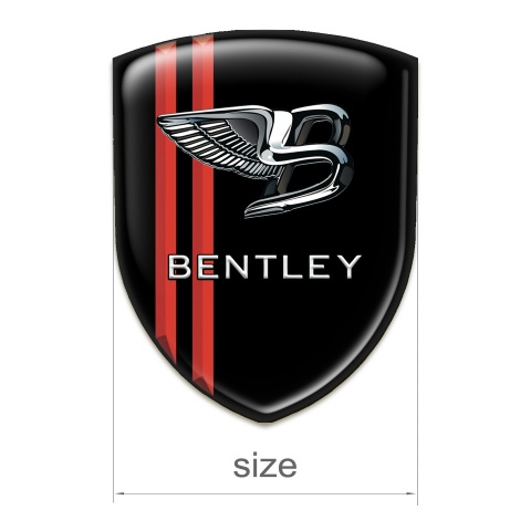 Bentley Silicone Shield BVlack Print with Red Stripes Version 