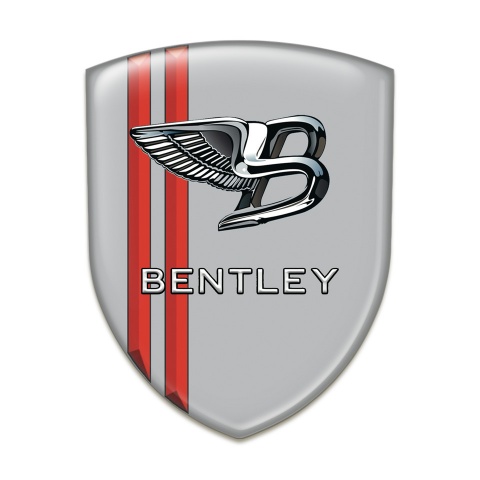 Bentley Silicone Shield Gray Print with Red Stripes Version 