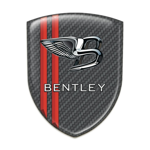 Bentley Emblem Interior Carbon with Red Stripes Type 