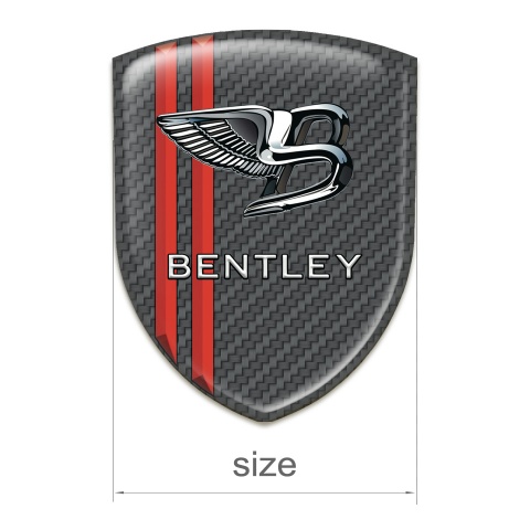 Bentley Emblem Interior Carbon with Red Stripes Type 