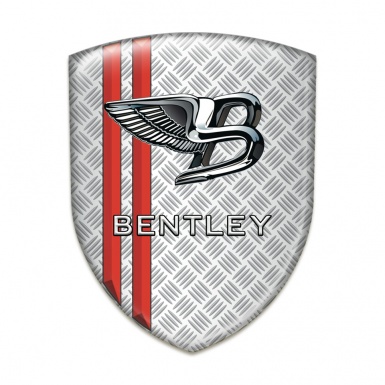 Bentley Tuning Badge Mesh Effect with red Stripes Type 