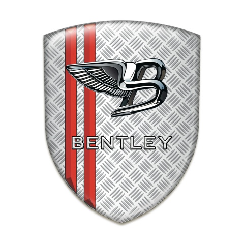 Bentley Tuning Badge Mesh Effect with red Stripes Type 