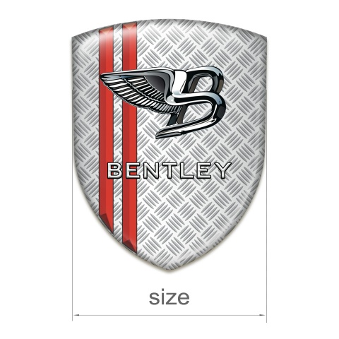 Bentley Tuning Badge Mesh Effect with red Stripes Type 