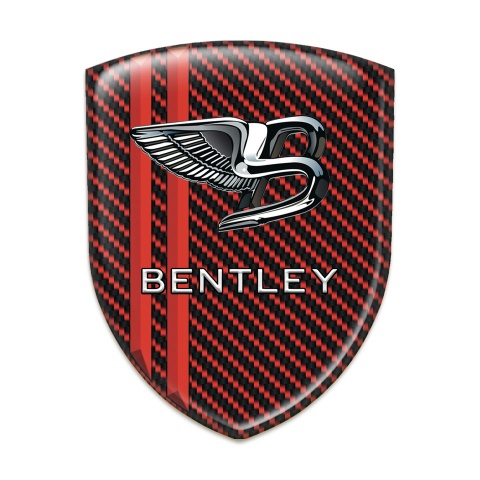 Bentley Silicone Shield Red carbon with Red Stripes Type 
