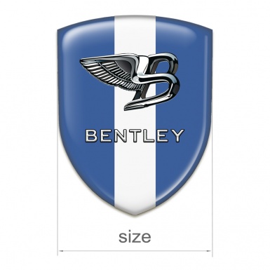 Bentley Domed Emblem Blue with White Band Type 