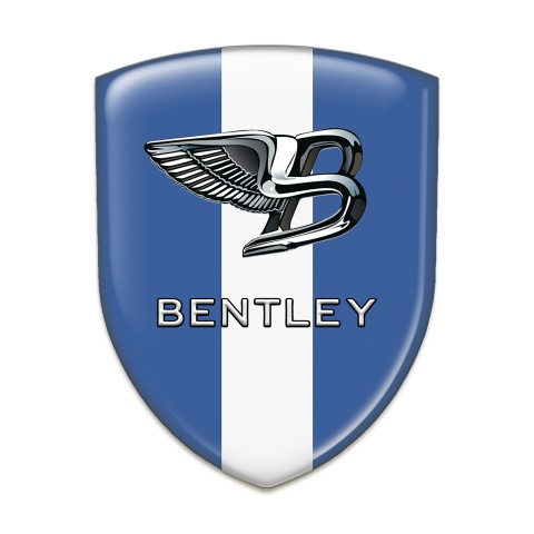Bentley Domed Emblem Blue with White Band Type 