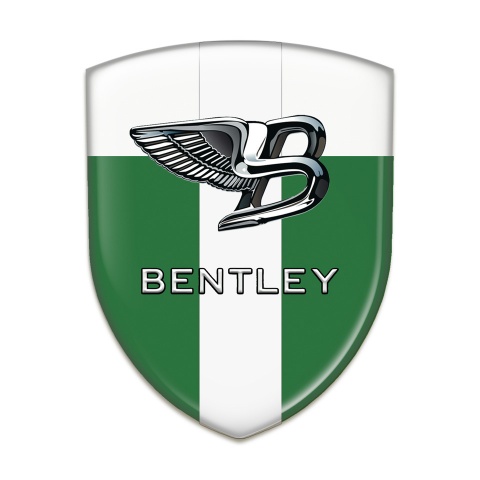 Bentley Resin Sticker Green White with White Band type 