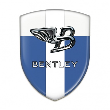Bentley Emblem Exterior Blue White with White Band Type 