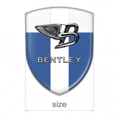 Bentley Emblem Exterior Blue White with White Band Type 