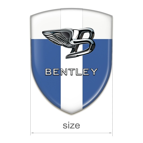 Bentley Emblem Exterior Blue White with White Band Type 