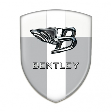 Bentley Tuning Badge Gray White with White Band Type 