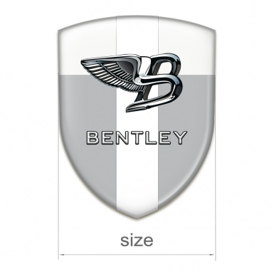Bentley Tuning Badge Gray White with White Band Type 
