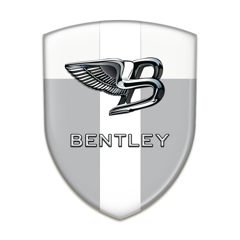 Bentley Tuning Badge Gray White with White Band Type 