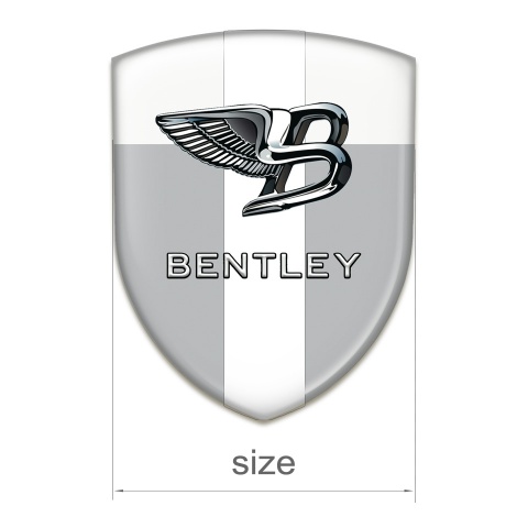 Bentley Tuning Badge Gray White with White Band Type 