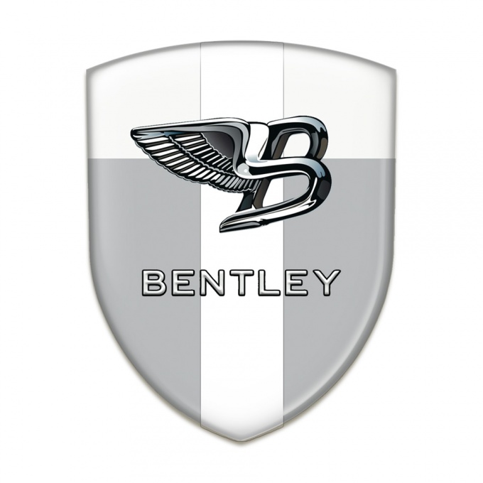 Bentley Tuning Badge Gray White with White Band Type 