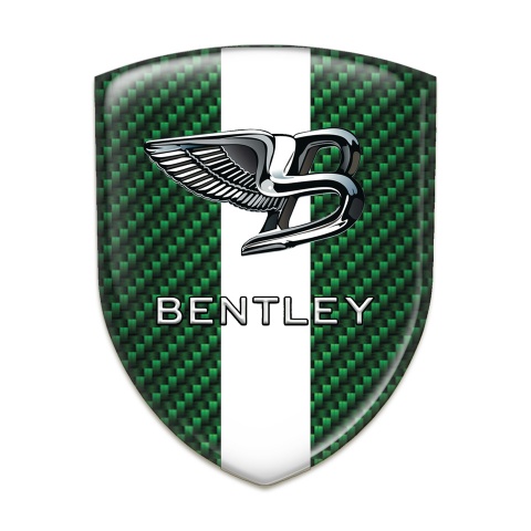 Bentley Silicone Badge Green Carbon with White Band Type 