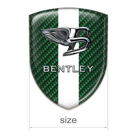 Bentley Silicone Badge Green Carbon with White Band Type 