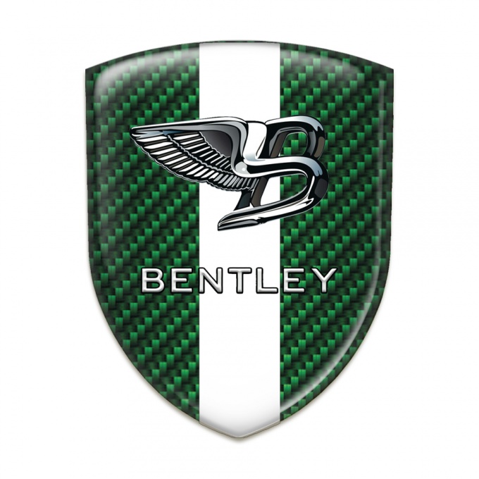 Bentley Silicone Badge Green Carbon with White Band Type 