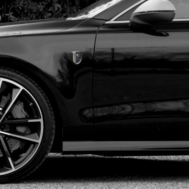 Bentley Resin Sticker Black Carbon White Stripes Edition 