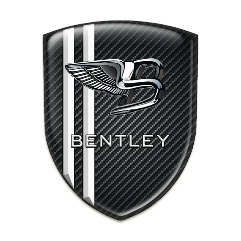 Bentley  Emblem Exterior Black Fibers with White Stripes Edition 