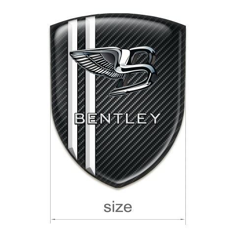 Bentley  Emblem Exterior Black Fibers with White Stripes Edition 