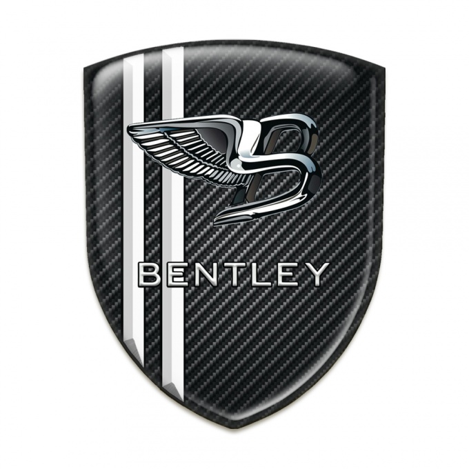 Bentley  Emblem Exterior Black Fibers with White Stripes Edition 