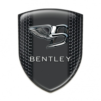 Bentley Resin Sticker Perforated Steel base Stylish Logo 