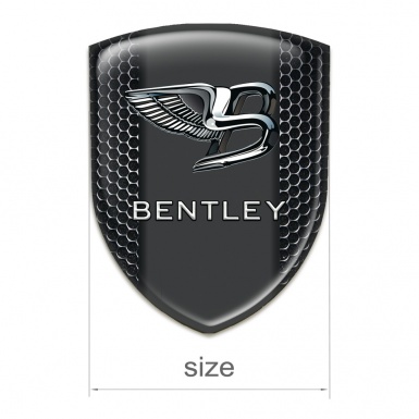 Bentley Resin Sticker Perforated Steel base Stylish Logo 