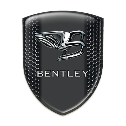 Bentley Resin Sticker Perforated Steel base Stylish Logo 