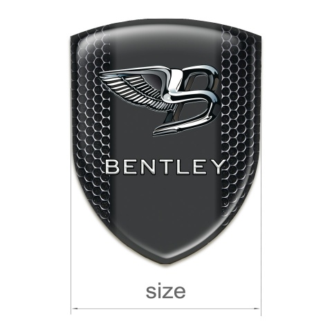 Bentley Resin Sticker Perforated Steel base Stylish Logo 