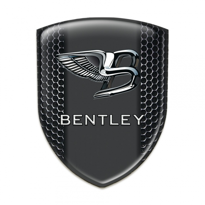 Bentley Resin Sticker Perforated Steel base Stylish Logo 