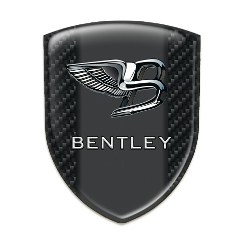 Bentley Emblem Interior Black carbon Base Nikel Effect logo 