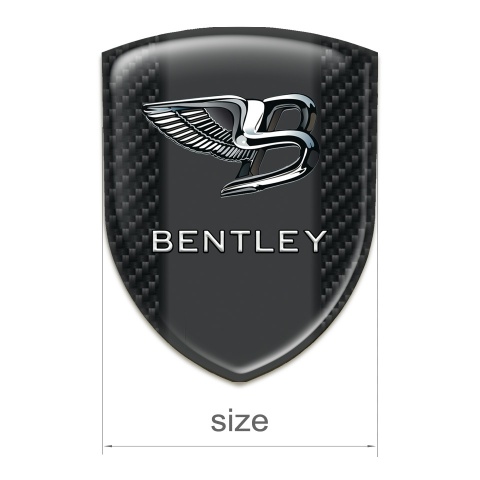 Bentley Emblem Interior Black carbon Base Nikel Effect logo 