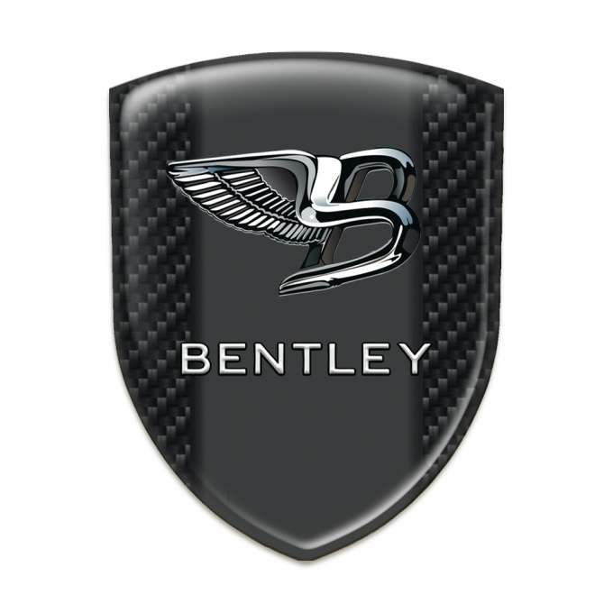 Bentley Emblem Interior Black carbon Base Nikel Effect logo 