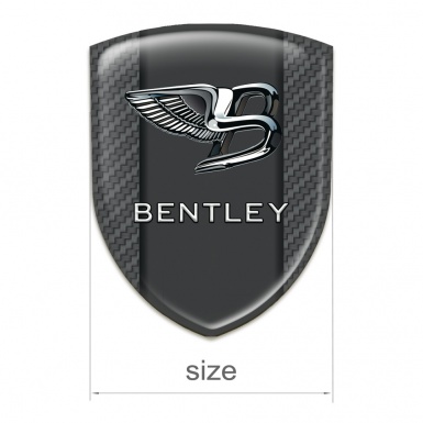 Bentley Car Interior Badge Carbon base Stylish logo 