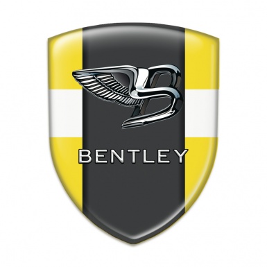 Bentley Silicone Shield Yellow White Base Nikel Logo Effect 