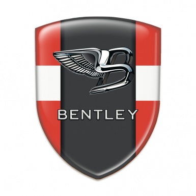 Bentley Emblem Badge Logo Red White Base Stylish Logo 