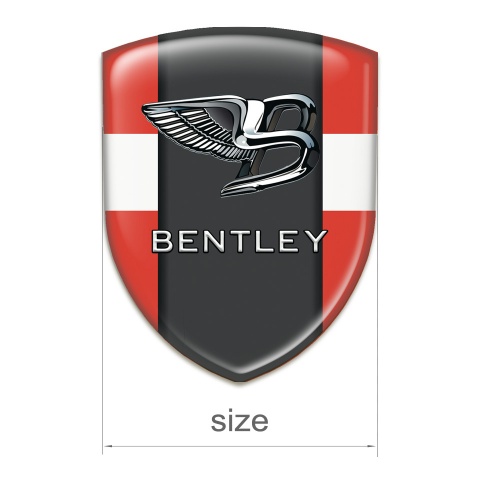 Bentley Emblem Badge Logo Red White Base Stylish Logo 