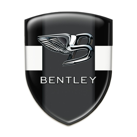Bentley Tuning Emblem Black White Base Nikel Effect logo