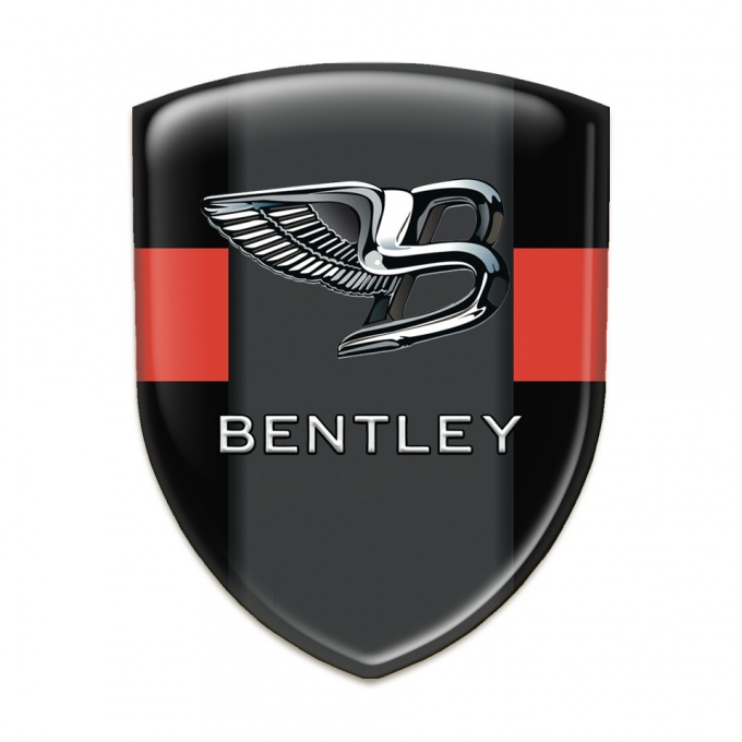 Bentley Self Adhesive Emblem Logo Black Red Base Stylish Logo