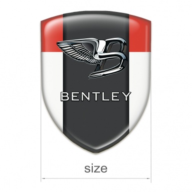 Bentley Emblem Exterior White Red Background Stylish Logo