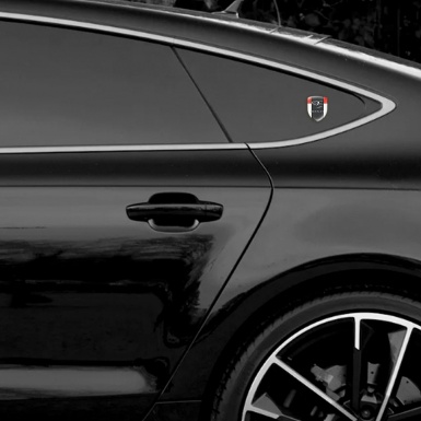 Bentley Emblem Exterior White Red Background Stylish Logo