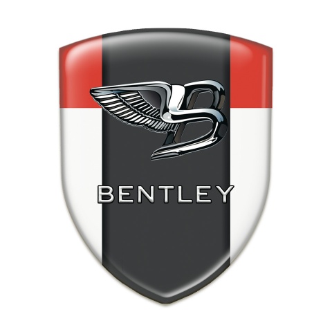 Bentley Emblem Exterior White Red Background Stylish Logo