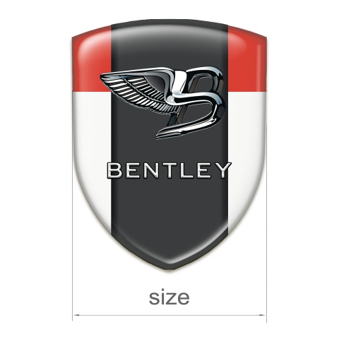 Bentley Emblem Exterior White Red Background Stylish Logo